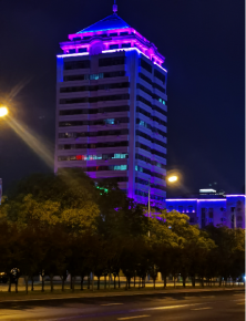 威海衛(wèi)生大廈夜景亮化