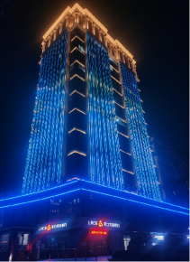 煙臺(tái)益豐御祥大廈夜景亮化